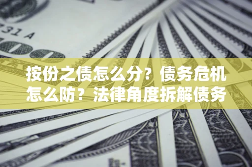 武汉按份之债怎么分？债务危机怎么防？法律角度拆解债务分配与风险自保指南