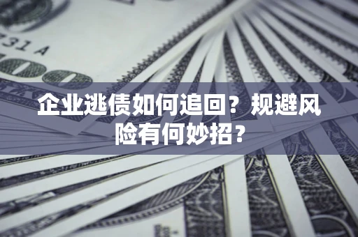 武汉企业逃债如何追回？规避风险有何妙招？