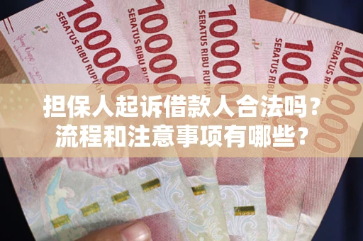 武汉担保人起诉借款人合法吗？流程和注意事项有哪些？