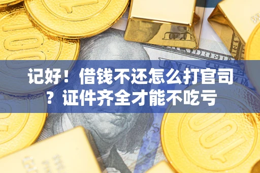 武汉记好！借钱不还怎么打官司？证件齐全才能不吃亏