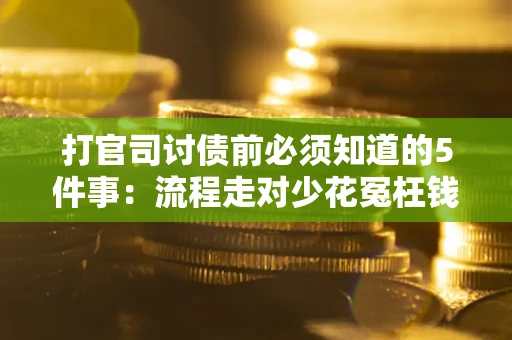 武汉打官司讨债前必须知道的5件事：流程走对少花冤枉钱