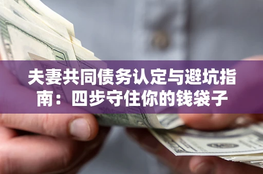 武汉夫妻共同债务认定与避坑指南：四步守住你的钱袋子