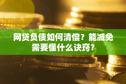 武汉网贷负债如何清偿？能减免需要懂什么诀窍？