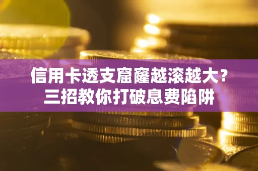 武汉信用卡透支窟窿越滚越大？三招教你打破息费陷阱