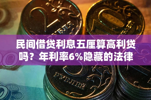 武汉民间借贷利息五厘算高利贷吗？年利率6%隐藏的法律风险全解析