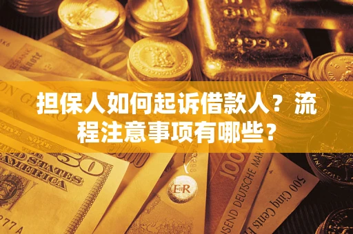 武汉担保人如何起诉借款人？流程注意事项有哪些？